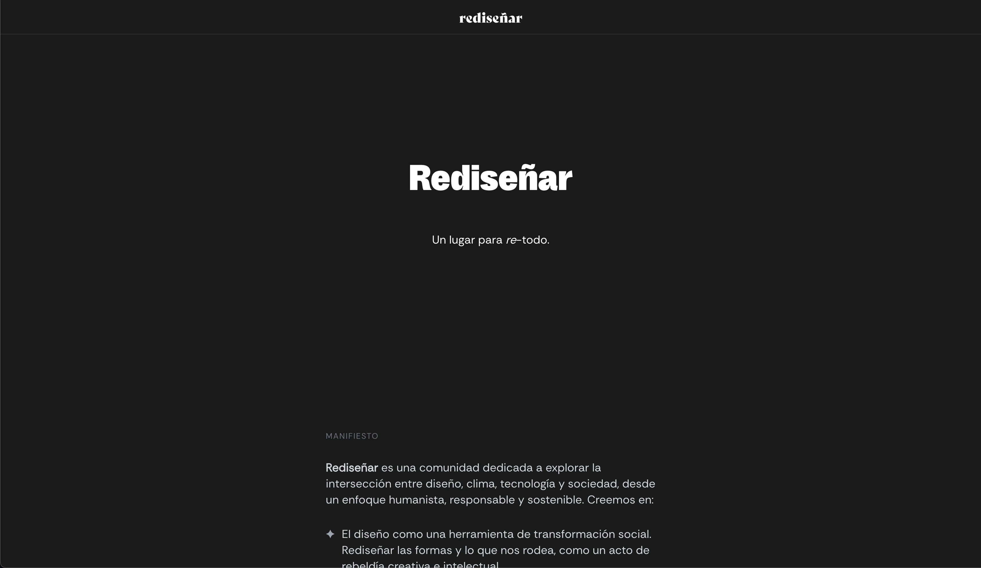 Rediseñar – A Community about Design, Tech and Climate project preview